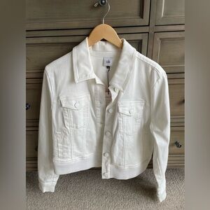 Cabi White Denim Everyday Jacket